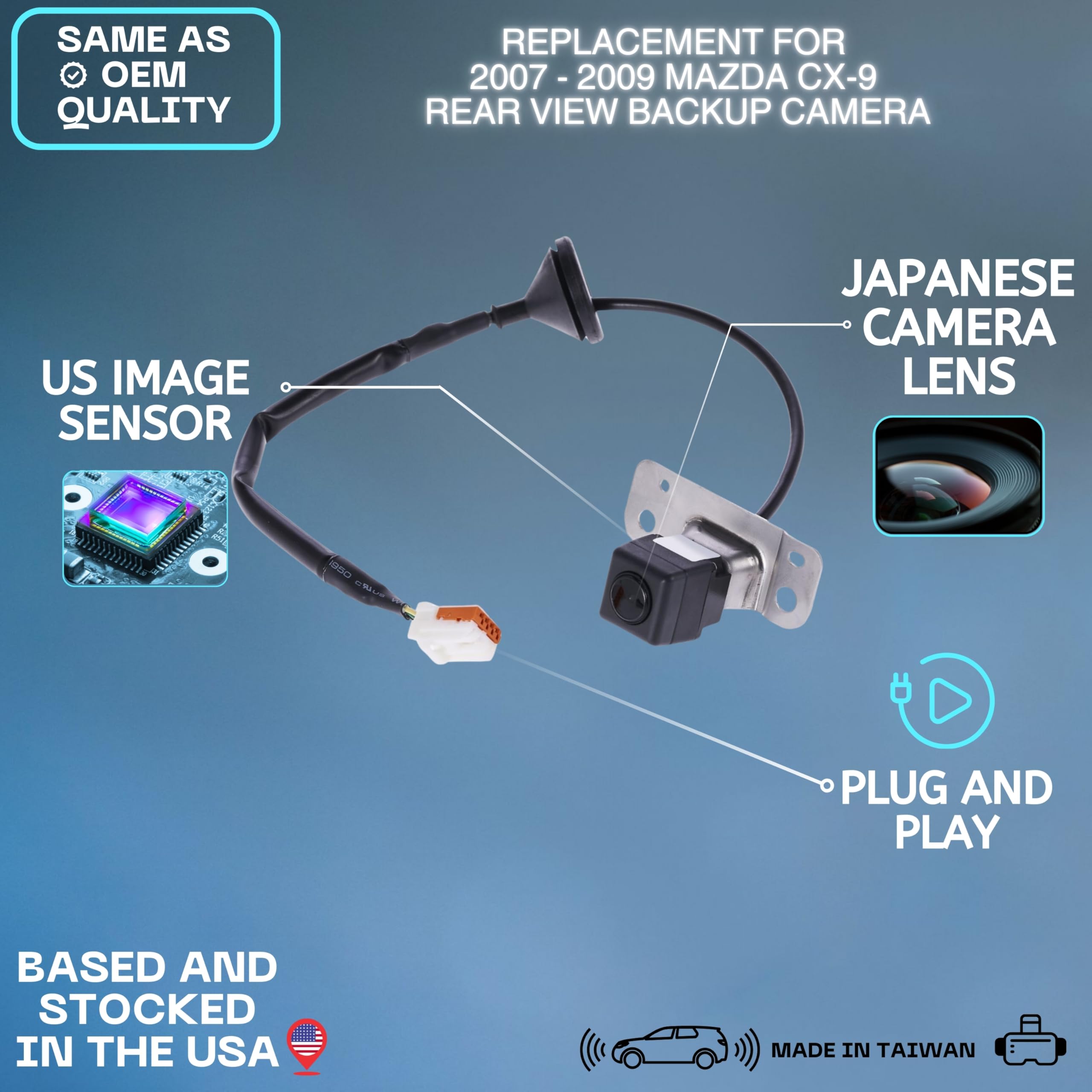 Amazon.com: Backup Camera Replaces for 2007-2009 Mazda CX-9 OE