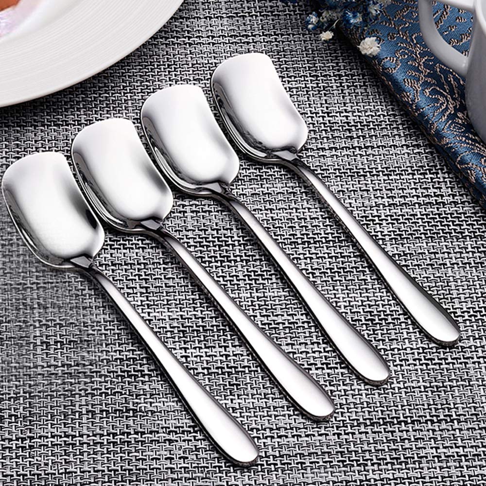 Caffè Cucchiaio,10 Pcs Cucchiaini in Acciaio, Cucchiai in Acciaio Inox, Dessert Cucchiai
