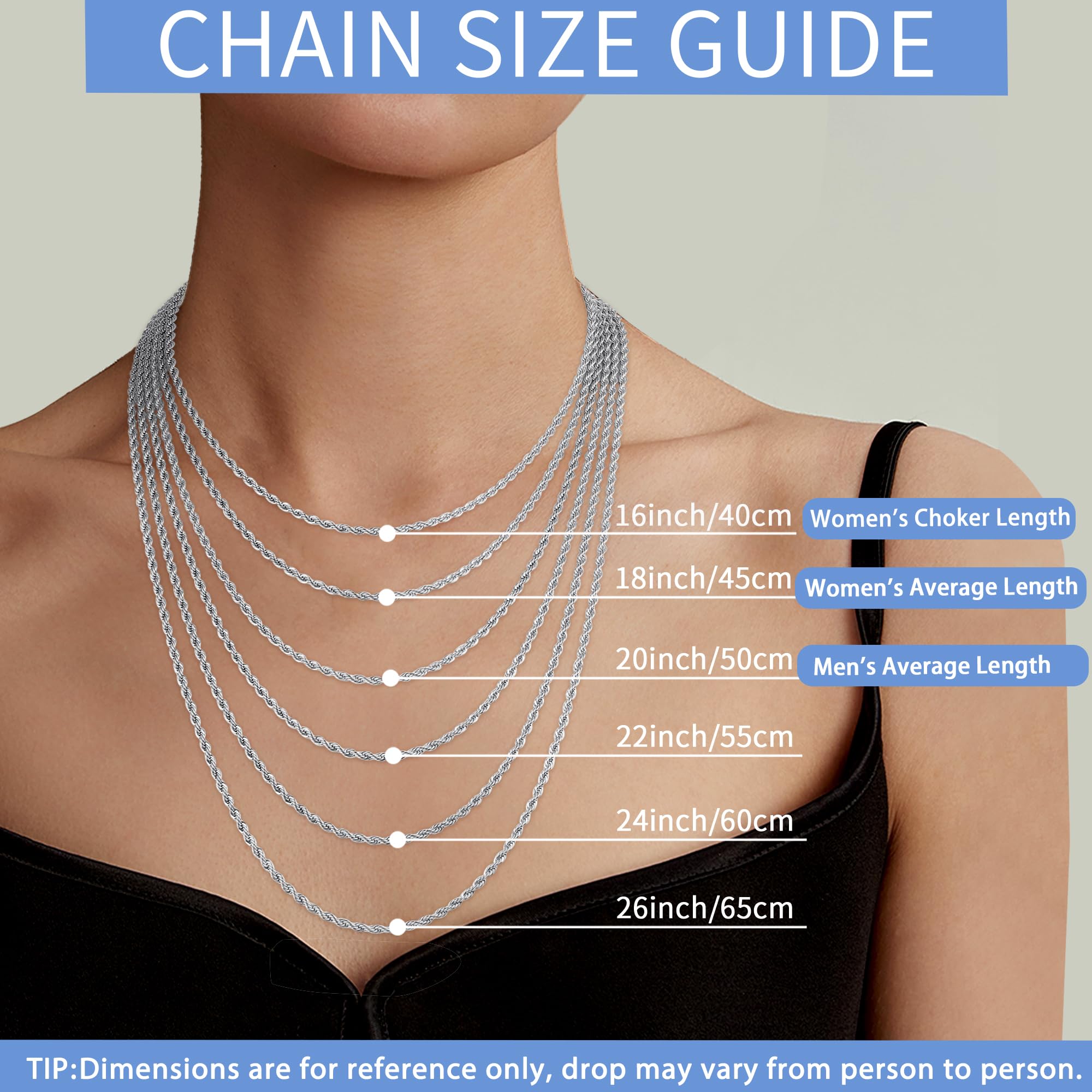 choker womens necklace chain lengths