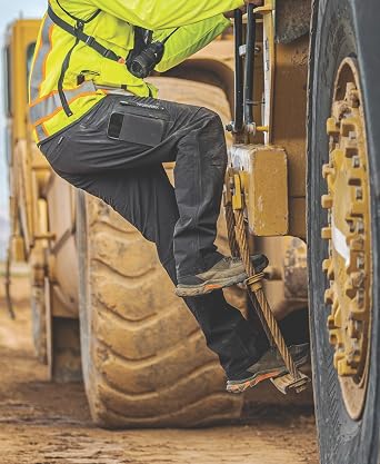 TRUEWERK Men's Work Pants - T2 WerkPant, Water Resistant, Windproof, Double-Woven Softshell, 4-Way Stretch, 9 Pockets
