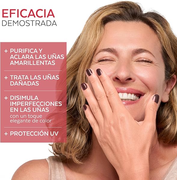 Poderm Esmalte Antimicótico para Uñas - Rojo Negro – 8 ml | Antifúngico con Tea Tree, Silicio y Biotina | Fortalece, Repara y Cubre las Uñas Amarillas y Dañadas | Creado por una Podóloga en Suiza - 2