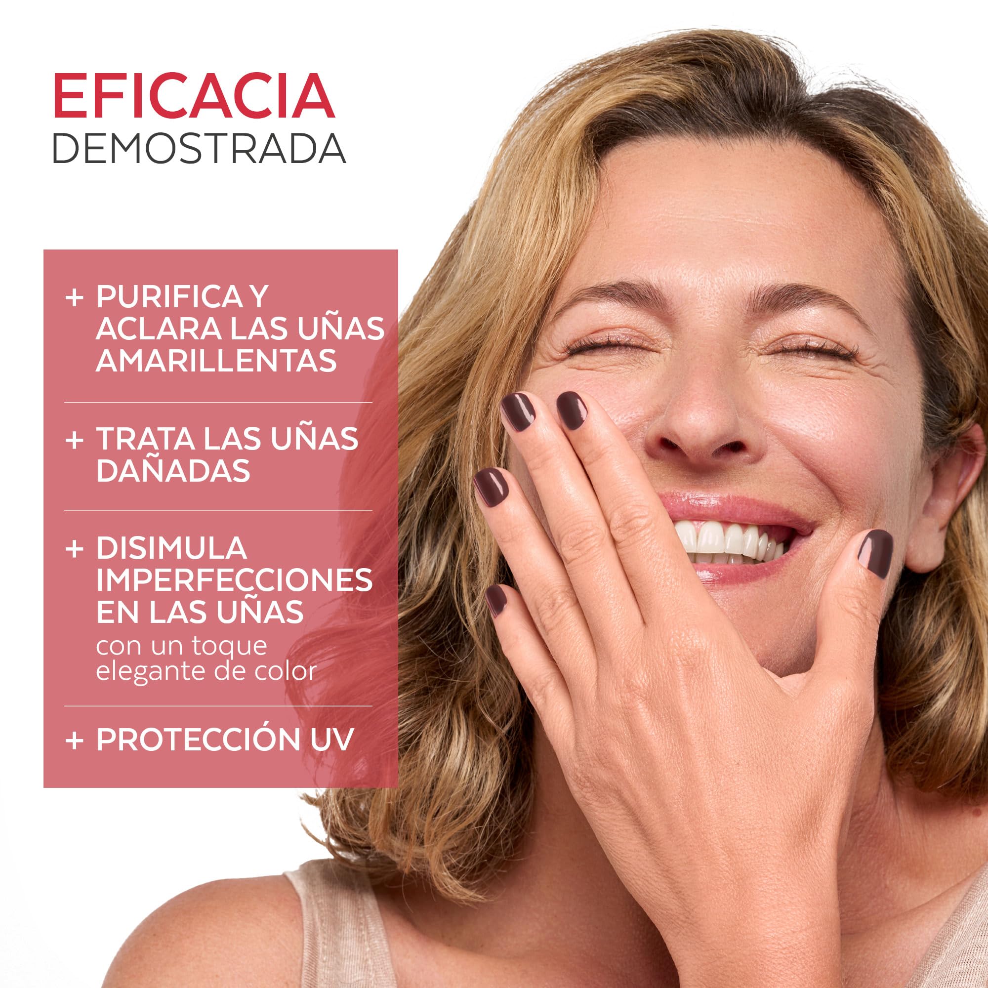 Poderm Esmalte Antimicótico para Uñas - Rojo Negro – 8 ml | Antifúngico con Tea Tree, Silicio y Biotina | Fortalece, Repara y Cubre las Uñas Amarillas y Dañadas | Creado por una Podóloga en Suiza - 2