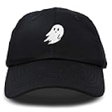 Ghost Embroidered Mens Womens Cotton Dad Hat Baseball Cap Adjustable