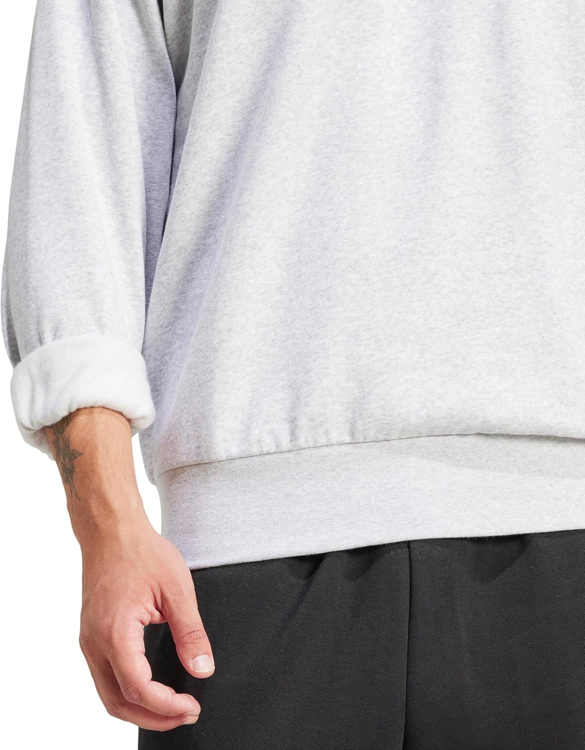 adidas mens Essentials Feel Cozy Fleece Sweatshirt - Image 4