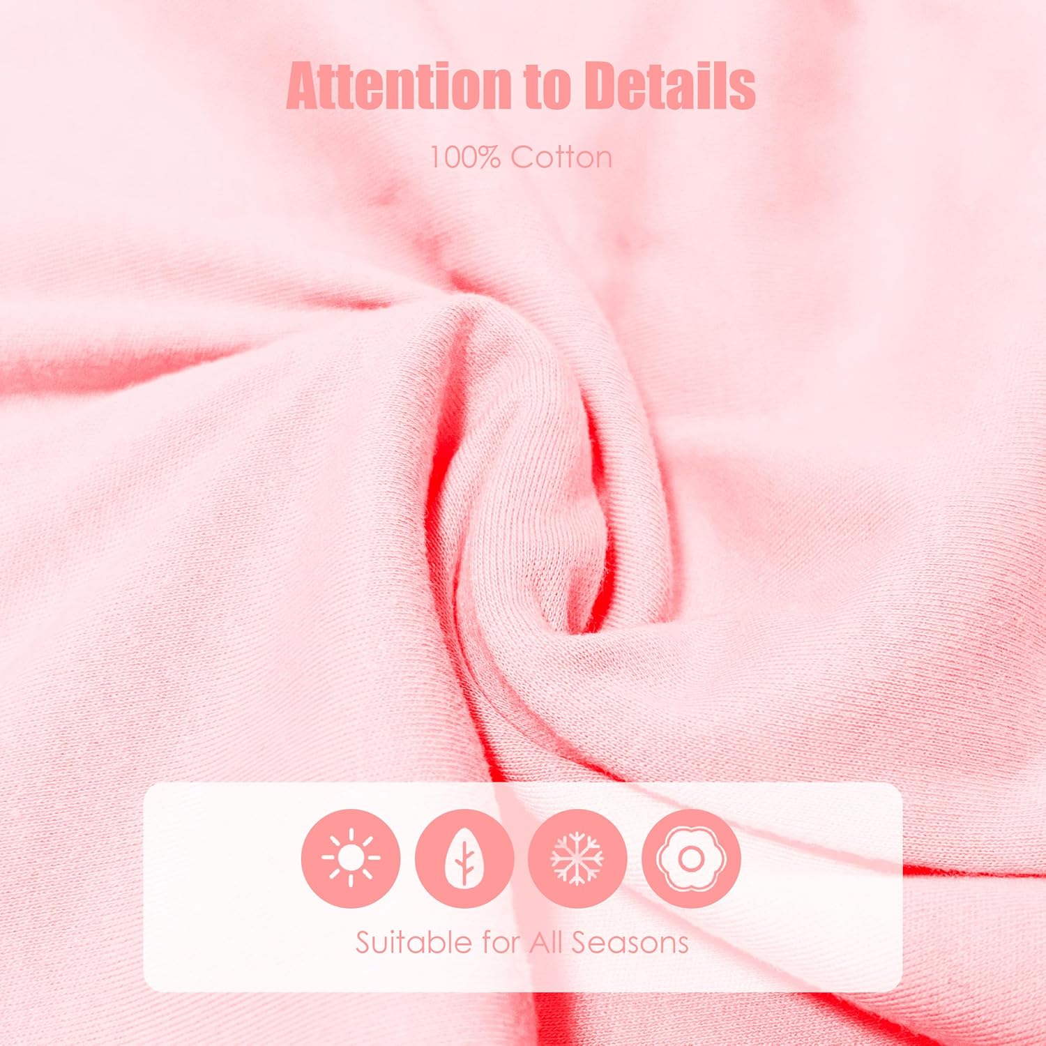 SWEET DOLPHIN 3 Pack Baby Wearable Blanket Sleep Sack - 100% Cotton TOG 0.5, 2-Way Zipper, Newborn Essentials