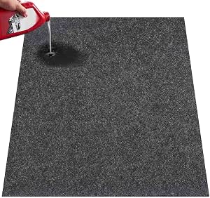 VEVOR Garage Floor Mat, 7.5'x20', Waterproof Oil Spill Protection, Non-Slip Containment Mat with TPE Backing