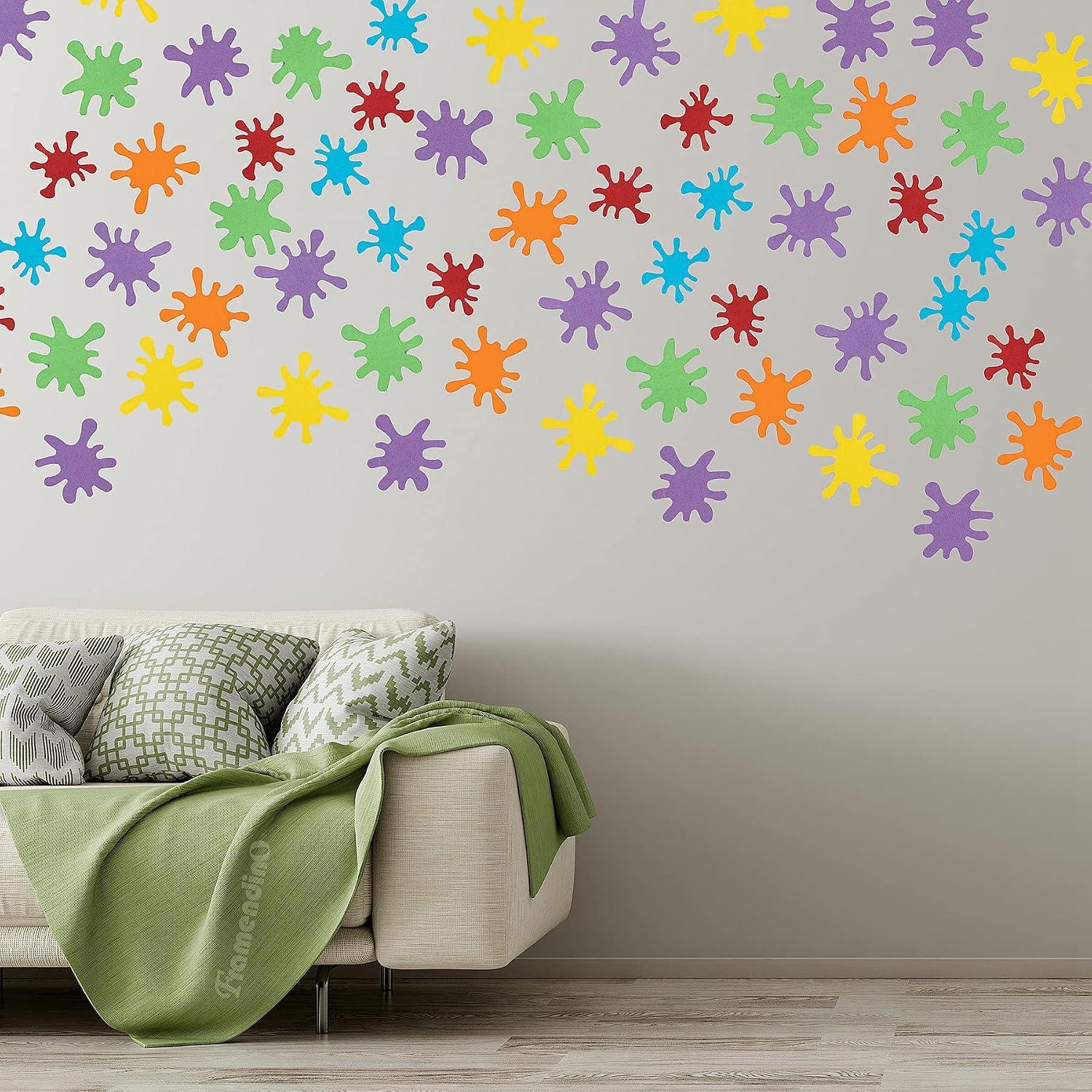 Framendino, 200 Pieces Paint Splatter Confetti Party Decorations