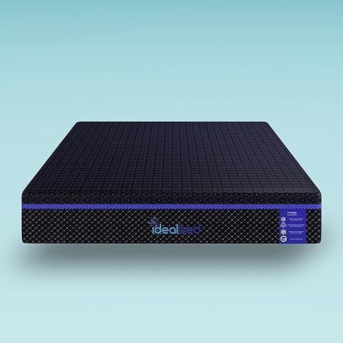 Miniatura 2 de iDealBed S4 Nebula Colchón híbrido de lujo, soporte de alineación trasera, tecnología de regulación de temperatura de enfriamiento, bobinas de