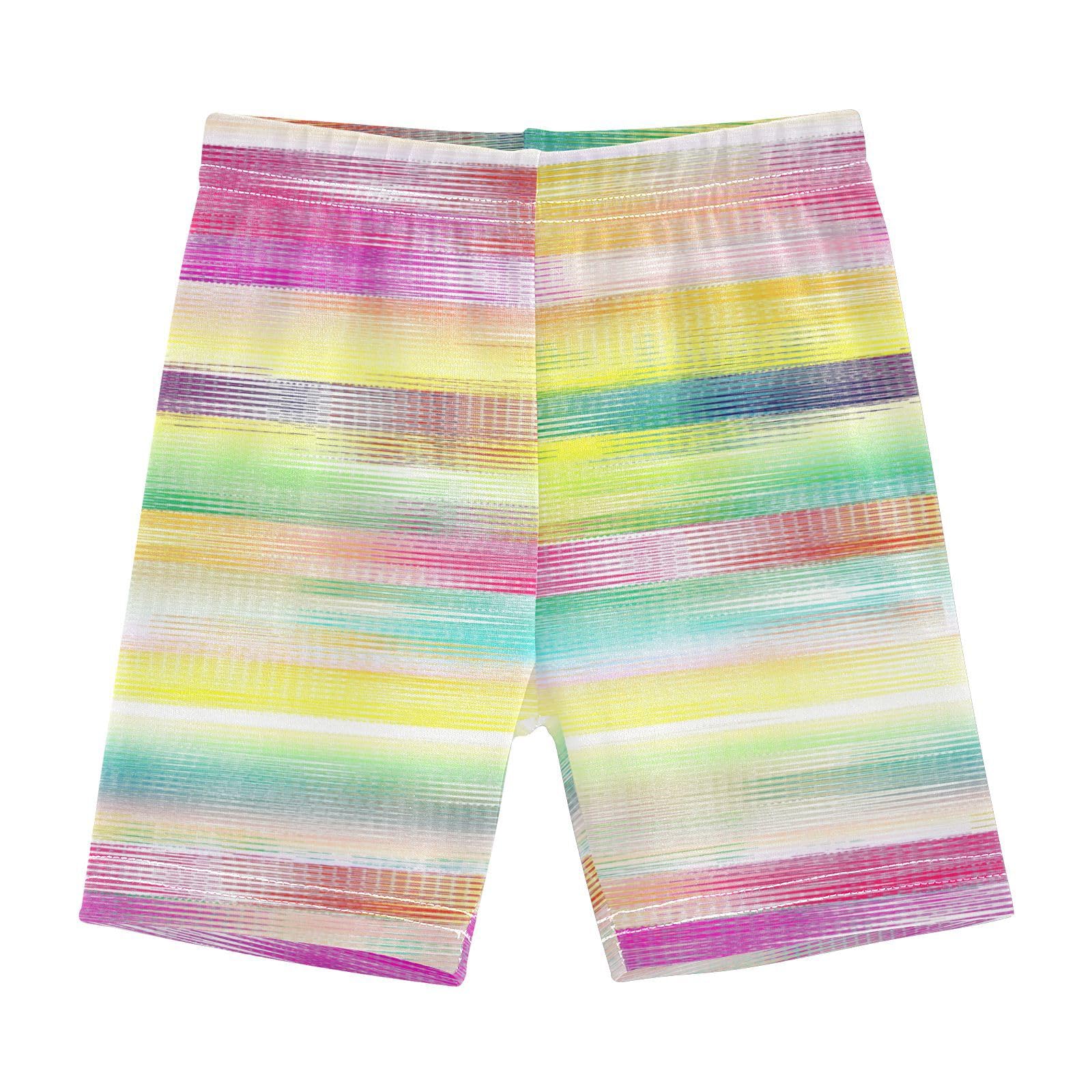 Caihoyu Girl Shorts Soft Cotton Compression Shorts Rash Guard Under Dress 10T Gradient