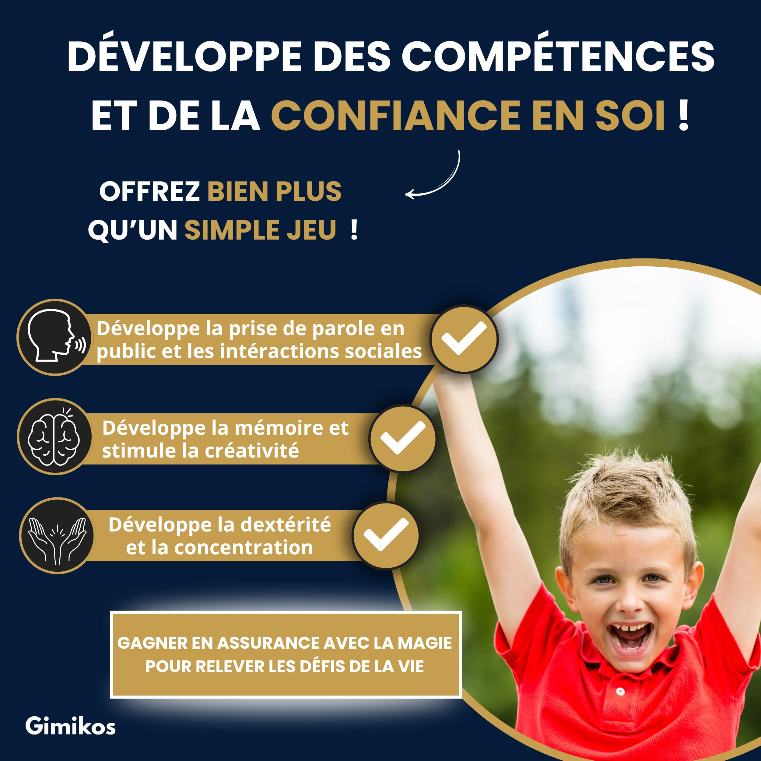 Boîte de Magie Enfant, Ado & Adulte - Édition 2 : Nouveaux Tours Exclusifs | Coffret Magicien avec 50 Illusions Inédites et Accessoires Magiques | Mallette Cadeau dès 7 Ans pour Noël ou Anniversaire