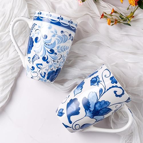 Miniatura 5 de GBHOME Taza de té con infusor y tapa, taza de té grande de cerámica de 18 onzas para hojas sueltas, apta para microondas y lavavajillas, taza para