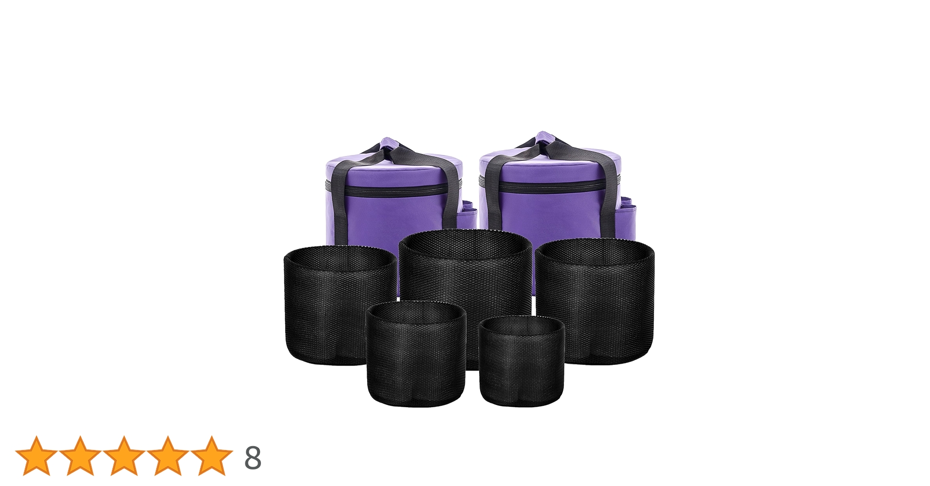 Portable Crystal Bowl Bag Purple Singing Bowl Handbag 14 Inches