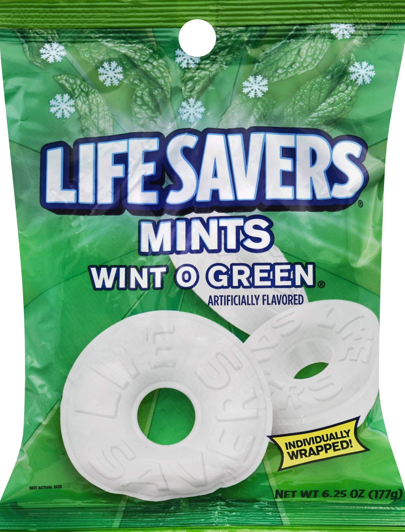 Life Savers Wint O Green Mints Candy Bag, 6.25 Ounce