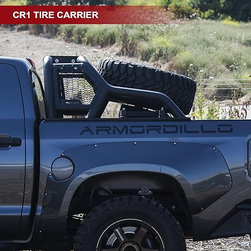 Miniatura 8 de ARMORDILLO 8710838 CR1 - Portaneumáticos para camiones de tamaño completo de 1/2 tonelada, F-150/07-23 Silverado 1500/07-23 Sierra 1500/07-23 Sierra