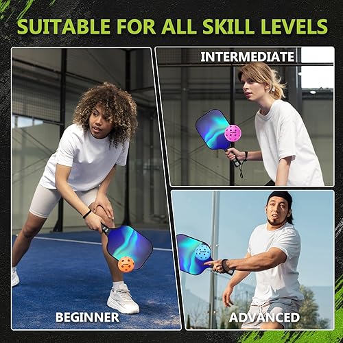 Miniatura 6 de Navona 12 Pack Premium 40-Holes Colorful Outdoor Pickleball Balls, Meet USAPA Official Requirement, Perfectly Balanced, High Bounce True Flight,