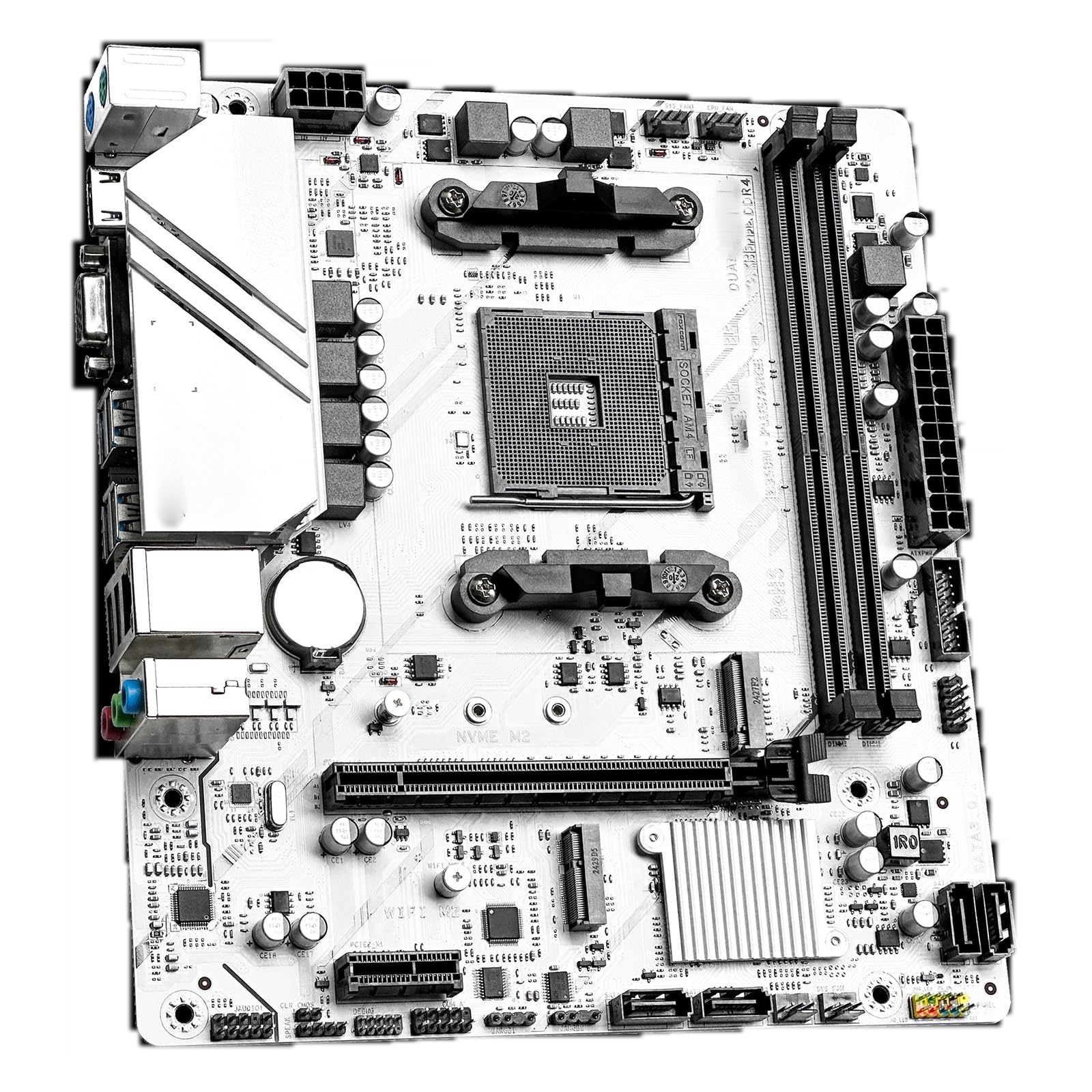 Scheda madre adatta per JGINYUE R5-2600 CPU B350M PLUS ARGB scheda madre kit PC desktop DDR4 MAX 32 GB combo pacchetto fai da te ufficio casa gioco leggero