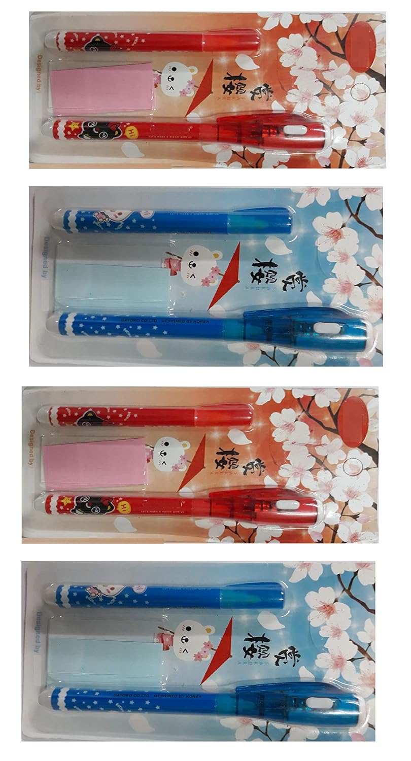 MOREL Portable Invisible Magic Pen with UVLight Gifts for All Age