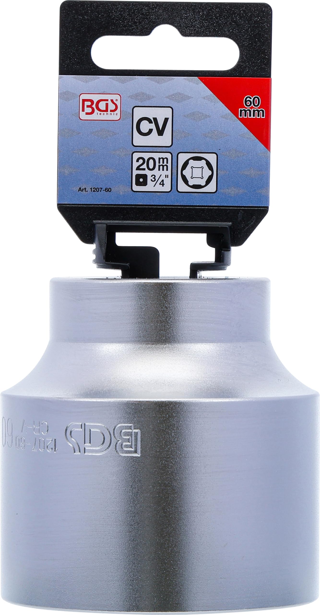 BGS 1207-60 | Douille pour clé, six pans | 20 mm (3/4") | 60 mm