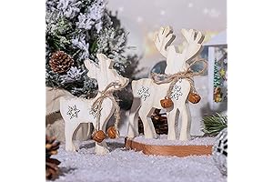 Adorable Rustic Reindeer Tabletop Decorations