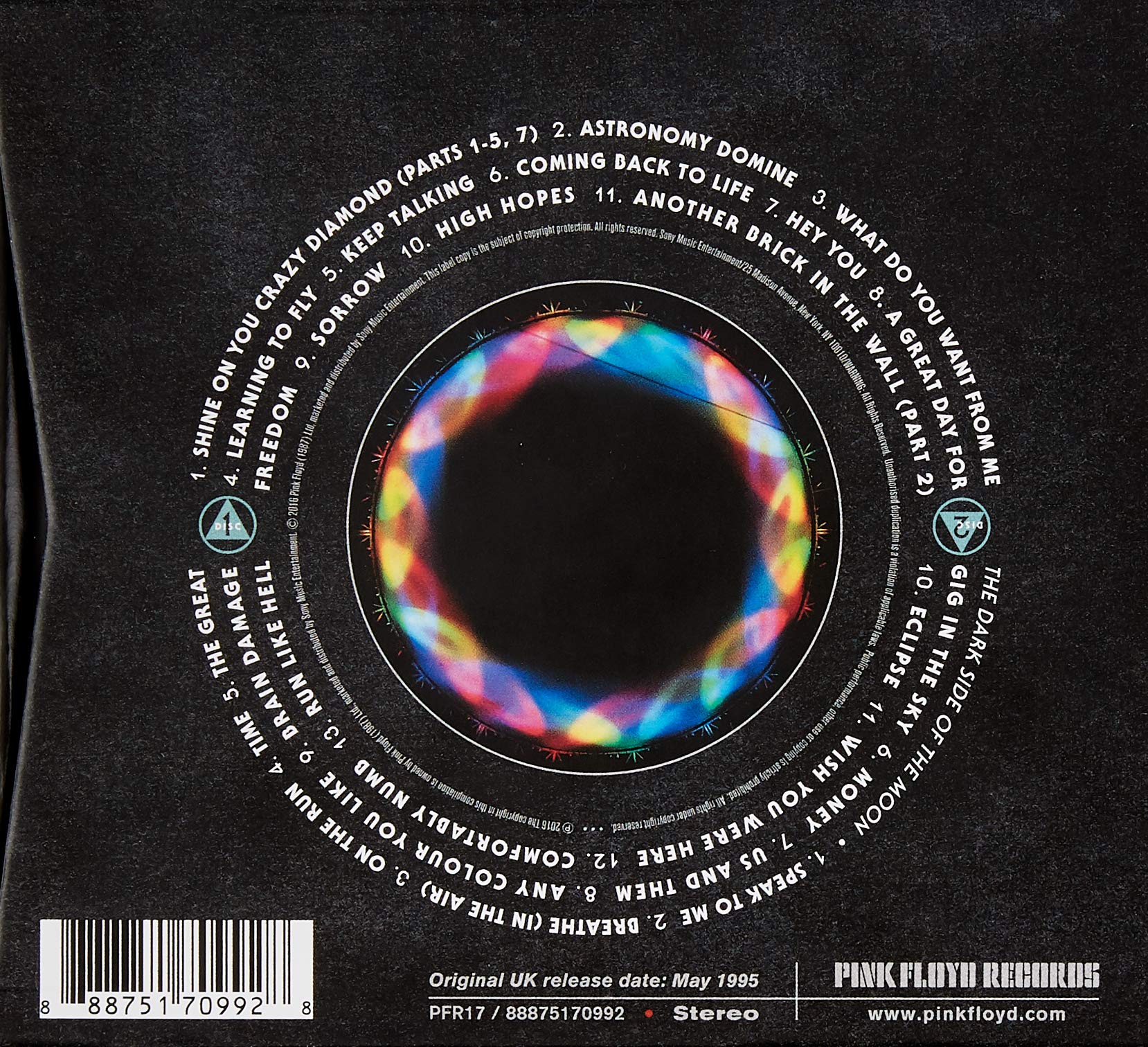 その他 4discs LP Pink Floyd Pulse EMD1078 	EMI UNITED KINGDOM /01100 Pink Floyd – Pulse – Box Set (Album, Stereo): 4 x Vinyl, 1995