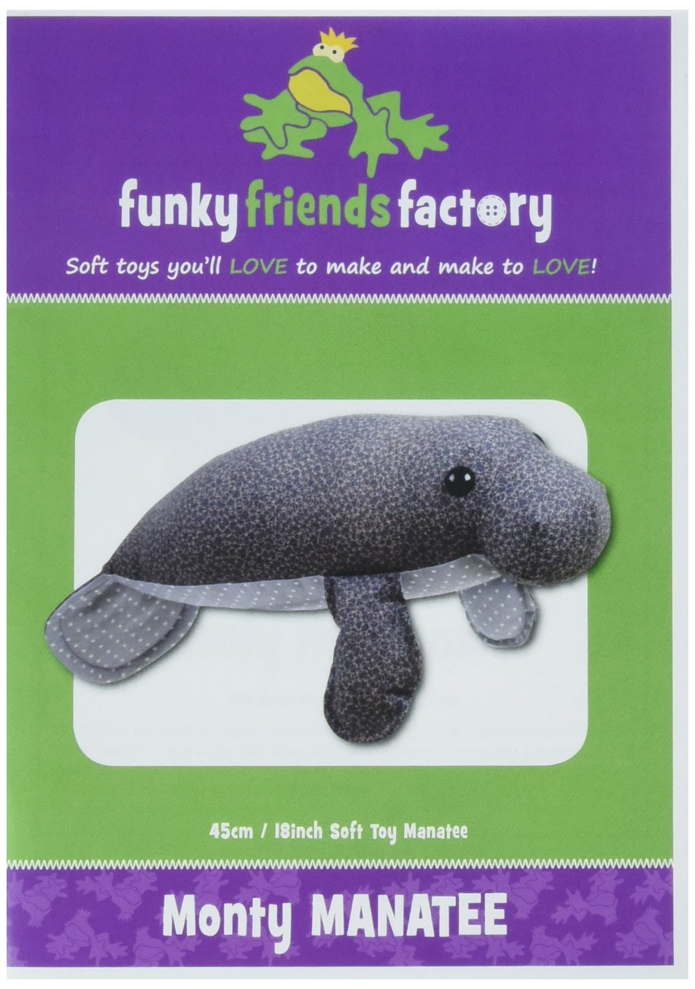 FUNKY FRIENDS FACTORYMonty The Manatee Pattern
