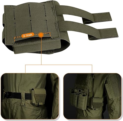 Miniatura 5 de Funda para esposas, soporte para esposas Molle, bolsas de nailon para cinturón de servicio, chaleco de policía, policía, policía, oficial de