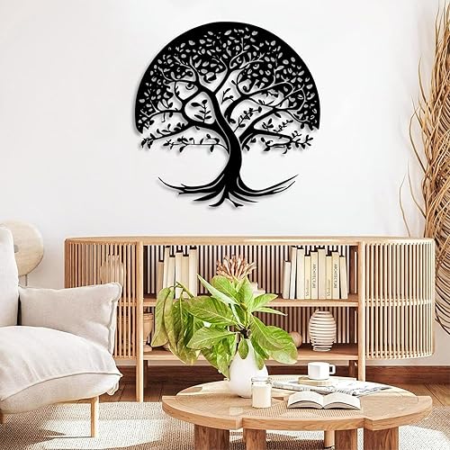 Miniatura 5 de Arte de pared de metal árbol de la vida, decoración de pared de árbol de la vida, arte de pared de árbol de la vida, decoración de pared de árbol de