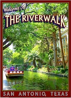 Magnet The Riverwalk San Antonio Texas United States Travel Art Advertisement Magnet