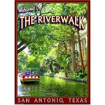 Magnet Riverwalk San Antonio The Alamo Texas United States Travel Advertisement Magnet