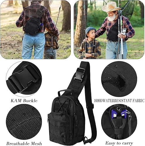 Miniatura 5 de Kit de herramientas de pesca de 484 piezas, kit de accesorios de pesca, incluye caña de pescar y carrete, caja de aparejos con herramientas de