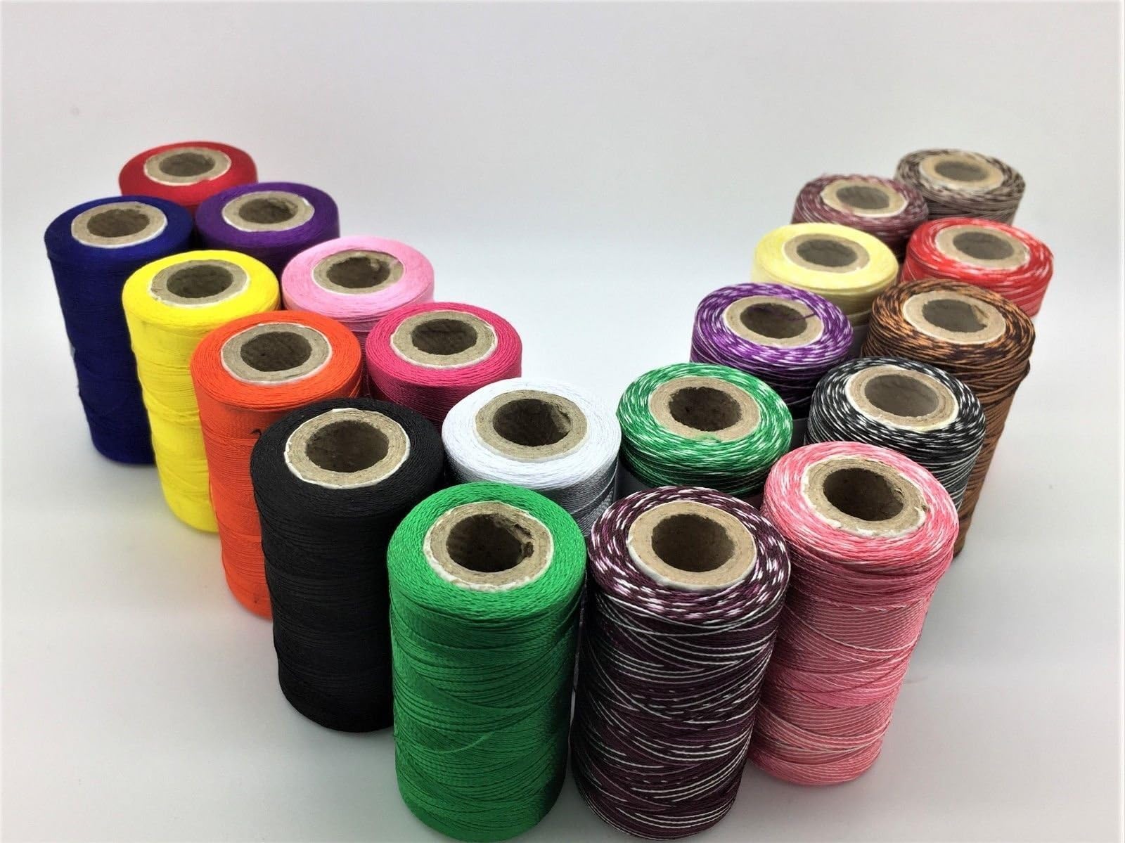 20 x Art Silk Rayon Machine Embroidery Variegated Thread Spools Assorted Colours