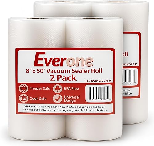 Miniatura 11 de Bolsas selladoras al vacío en rollo de 11 pulgadas x 50 pies para guardar alimentos y Sous Vide, sin BPA, bolsas de almacenamiento de alimentos de