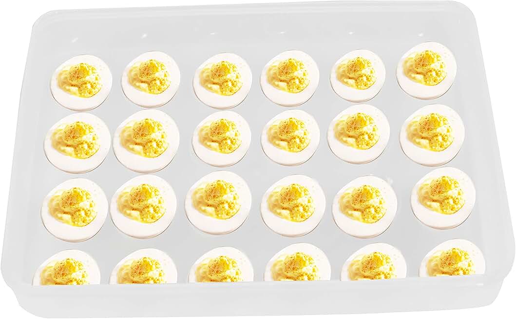 disposable deviled egg tray with lid