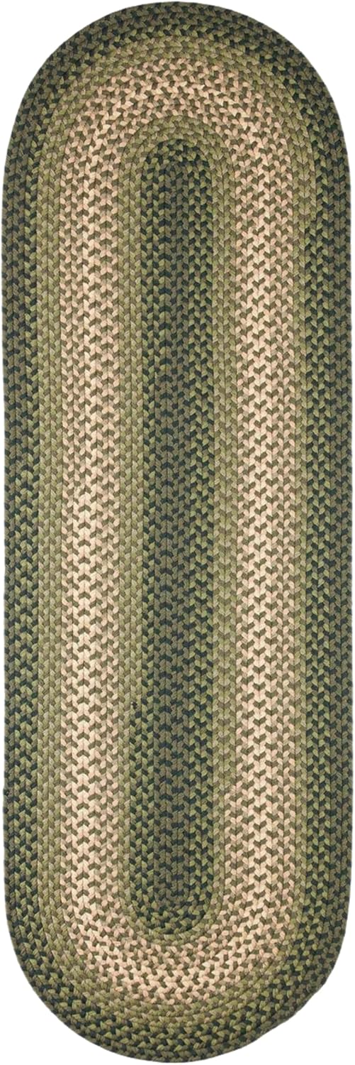 Rhody Rug Twin River TR12 Blue Multi 4' x 6' Oval - Braided Area Rug, Home Decor, Floor Mat or Bedroom Rug - Easy Care, Ideal for High Traffic Areas in Hallway and Living Room - Made in USA