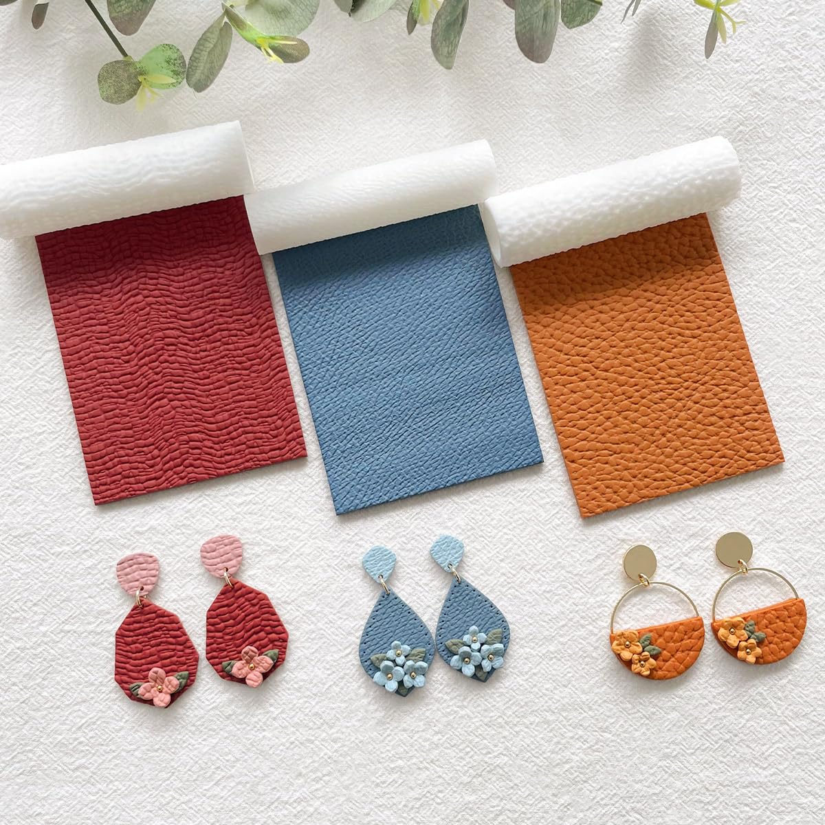 Amazon.co.jp: KEOKER ポリマークレイレザーテクスチャローラー