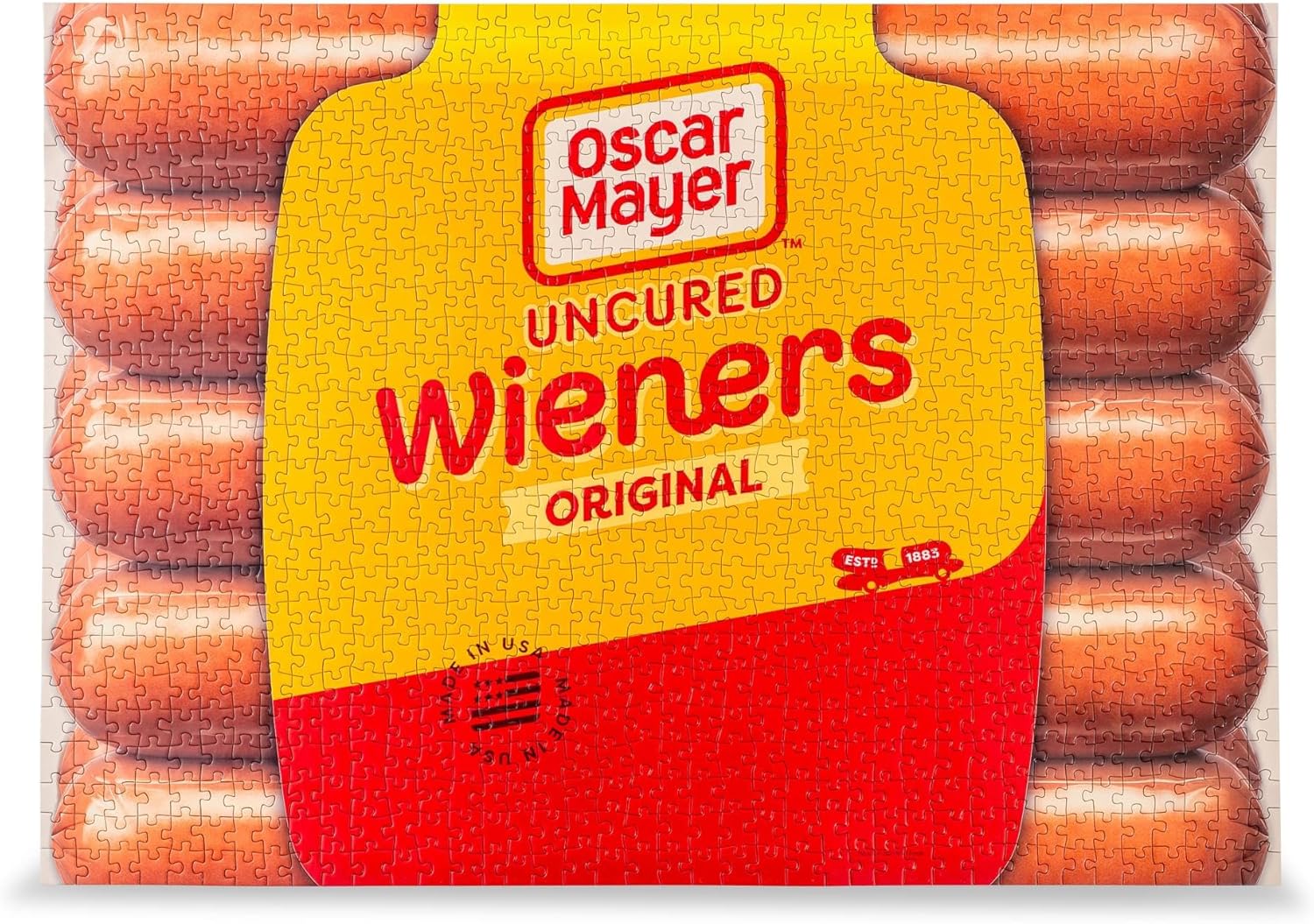 Oscar Mayer Hot Dogs 1000-Piece Jigsaw Puzzle | Fun Brain Teaser, Toys & Games | 28 x 20 Inches