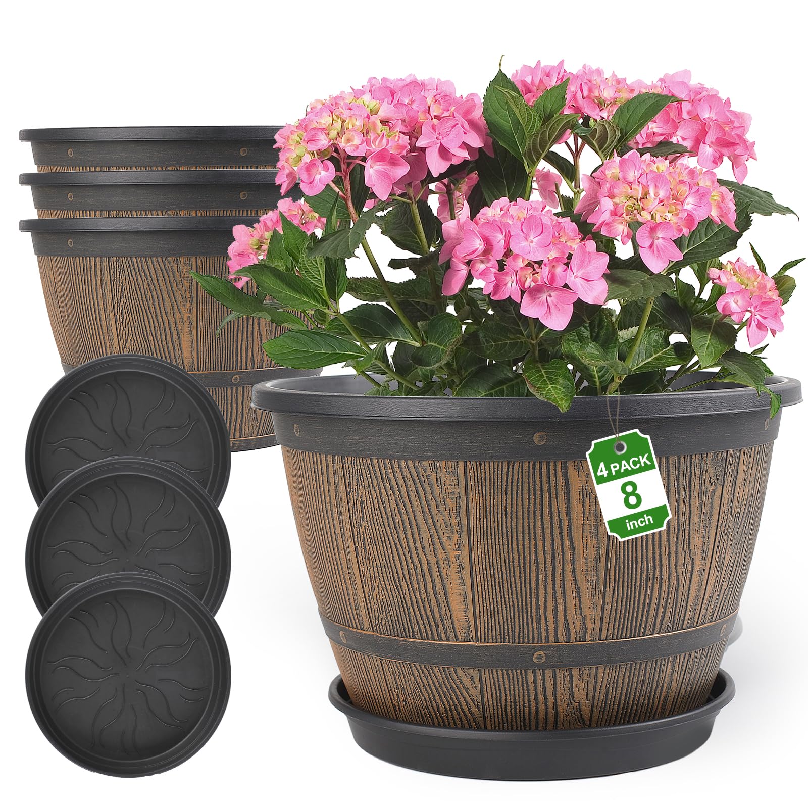 Flowyypo 8 Inch Planters