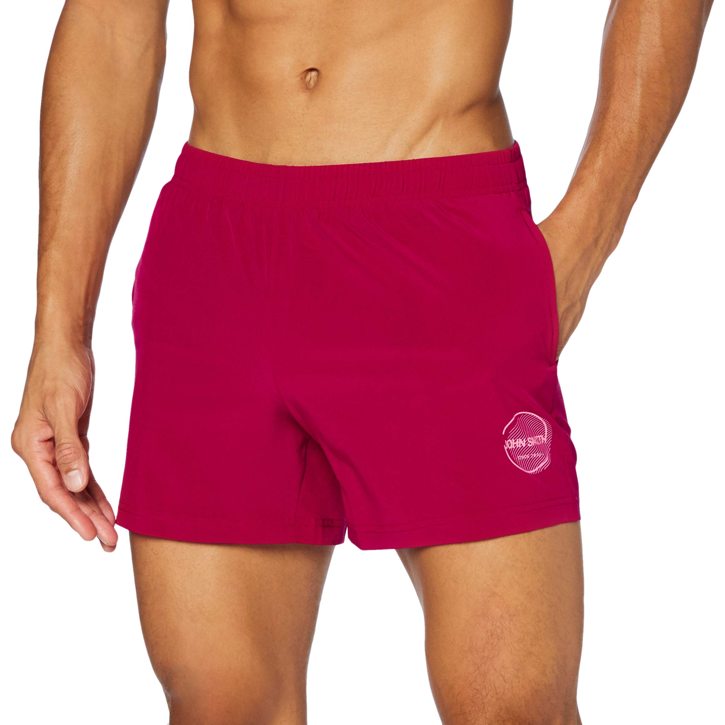 John Smith Men's J.Smith Yerupa M Swimsuit, mens, Swim Briefs, 425396, Rose Wine, M