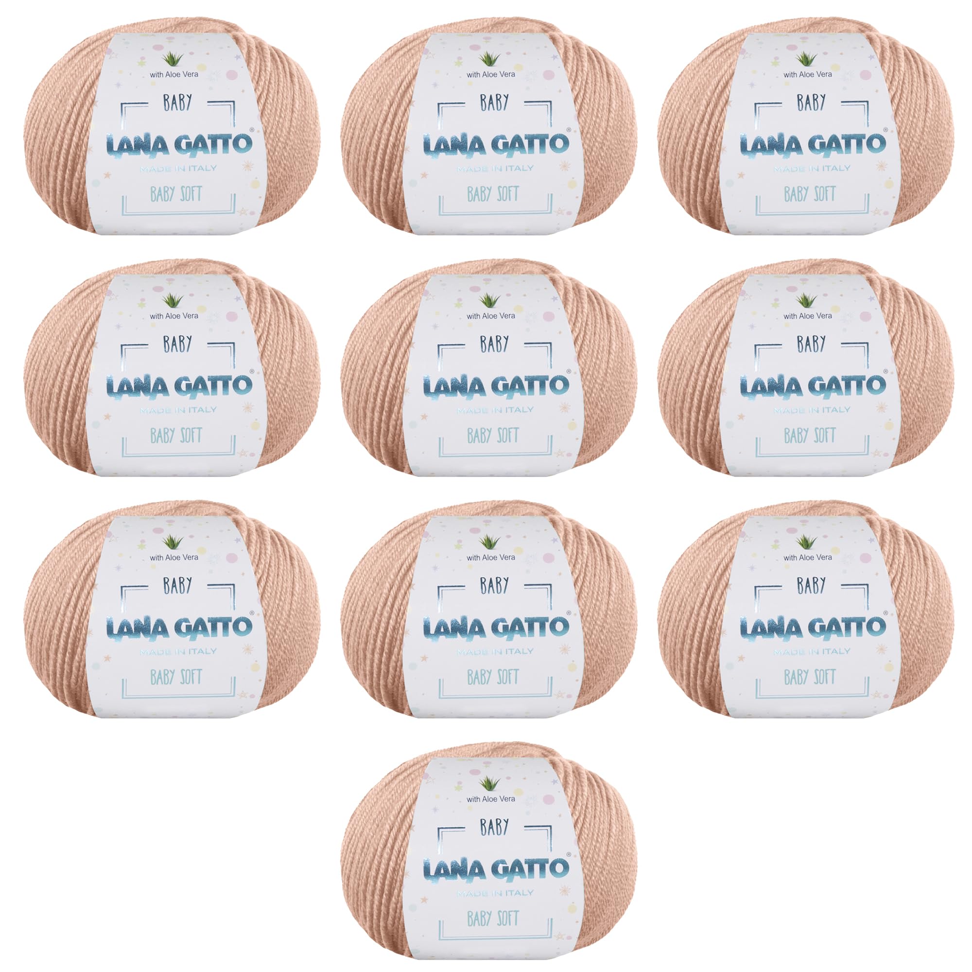 Baby Soft Yarns for Crocheting and Knitting 100% Merino Wool Treated with Aloe Vera