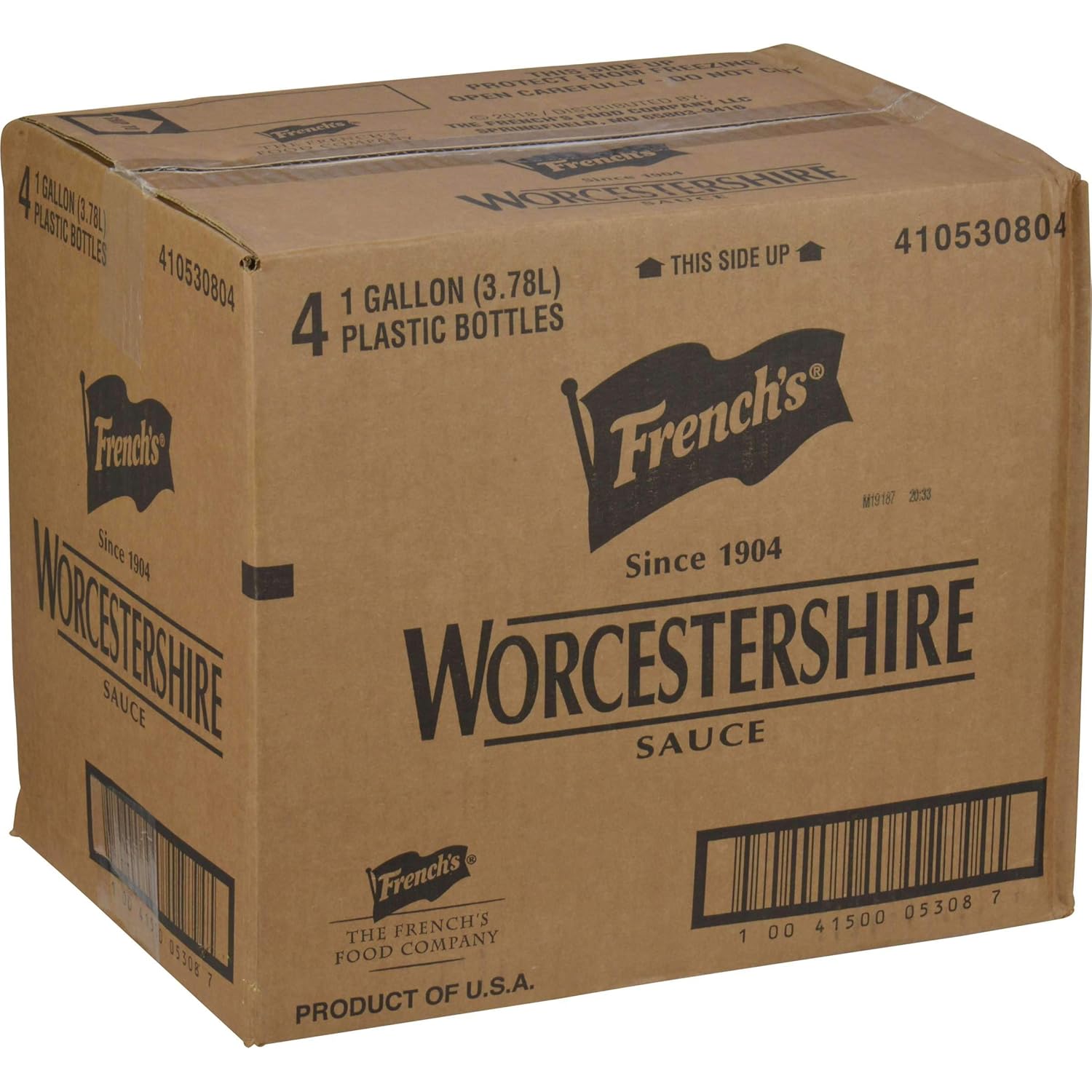 Frenchs Worcestershire Sauce -- 4 Case 1 Gallon