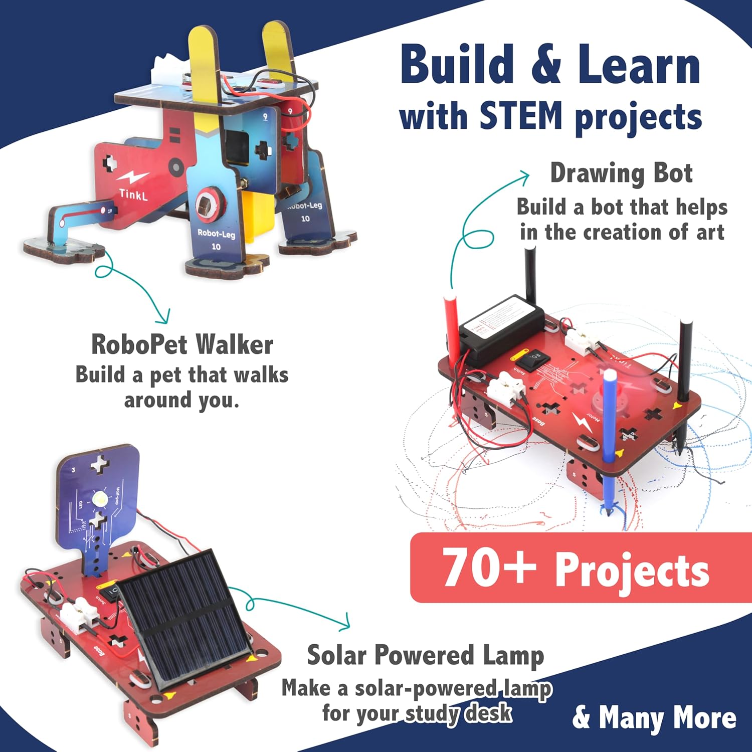 Butterfly EduFields 70+ Jumbo STEM Projects Kit for Kids Age 12-14 | Engineering & STEM Robotic Kits for 8-12 Year Olds | Electronics Circuits | Best Birthday Gift for Kids Age 12-14