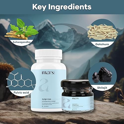 Miniatura 4 de Mars Performance Combo  Resina Shilajit & Surge Max (60 cápsulas) Good Health Company, paquete de 1