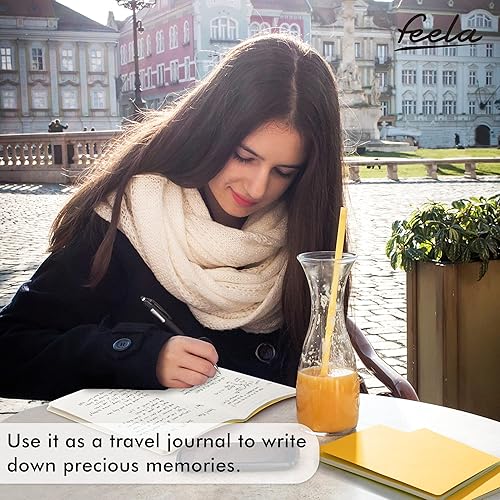 Miniatura 7 de feela - Paquete de 16 cuadernos de tapa suave a granel, cuadernos rayados universitarios para el trabajo para mujeres y niñas, diario de viaje en