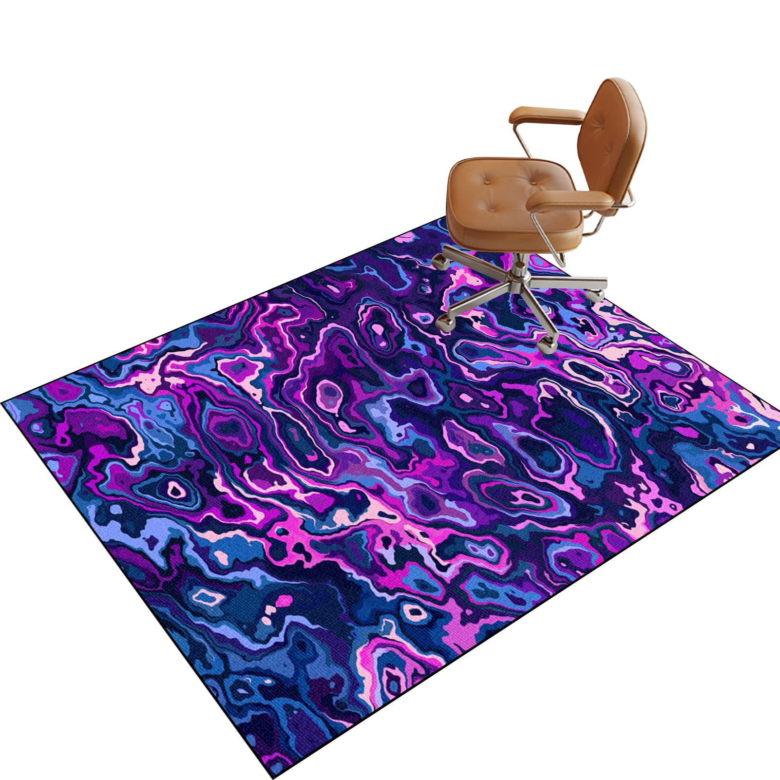 Hard Floor Protector Mat for Office Chair, Gaming Chair Mat for Carpeted Floor, Office Chair Mat for Hardwood Floor, Non-slip Desk Chair Mats, Computer Chair Rug for Home Office 80 x 120 cm