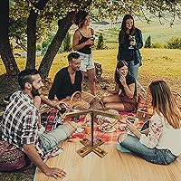 Vista 5 de Juego de Lanzamiento de Anillos con Gancho, Juguete de Lanzamiento de Gancho y Anillo con Escalera de Tiro, Juegos Interactivos de Madera Hechos a