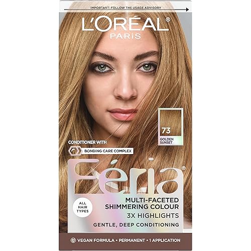 Vista 215 de L'Oreal Paris Feria - Tinte permanente multifacético y brillante, Extreme Platinum (rubio platino extremo), paquete de 1