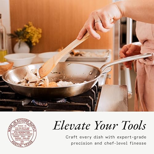 Miniatura 10 de Made In Utensilios de cocina – Sartén de acero inoxidable de 8 pulgadas – Revestimiento de acero inoxidable de 5 capas – Utensilios de cocina