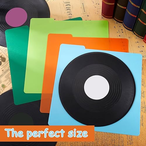 Miniatura 3 de 30 separadores de discos de vinilo a granel, separadores de discos Lp de plástico a granel, separadores de vinilo multicolor con pestañas para 33