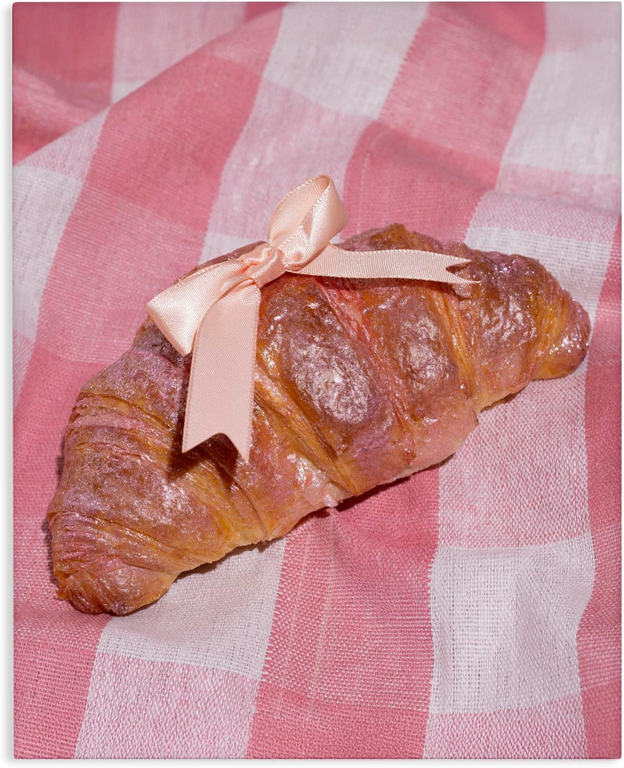 Stupell Industries 'Glam Ribbon Croissant'| Canvas Art