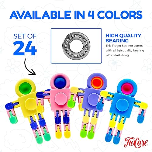 Miniatura 9 de Paquete de 12 juguetes giratorios para aliviar el estrés, suministros de fiesta, premios para niños y adultos, juguetes sensoriales para ansiedad,